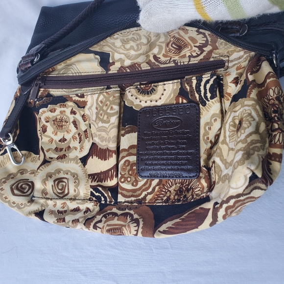 Brighton Black & Brown Pebble Leather Handbag - Picture 12 of 15